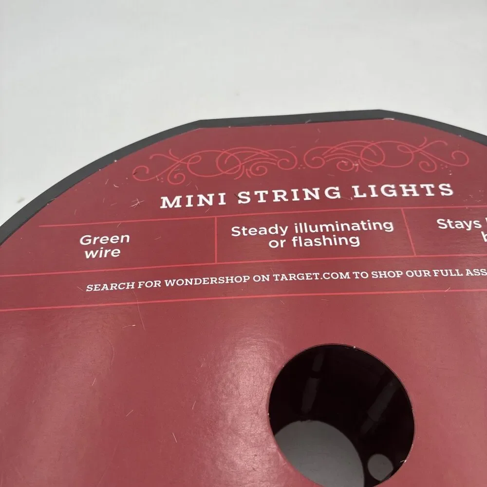 xmas lights mini string 175 counts clear
